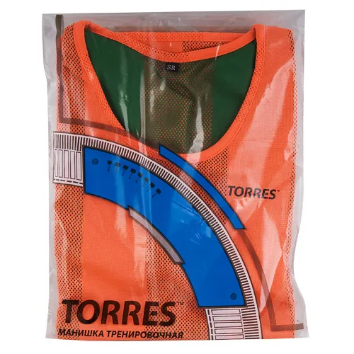 Манишка детская TORRES двухсторонняя, TR11949O/G, р.Jr, тренировочная, полиэстер, оранж-зелен за 1&nbsp;026.80 ₽ в Химках