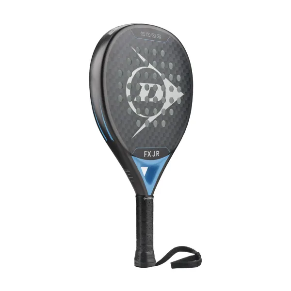 Ракетка для падела Dunlop FX Jr, 10370738, для юниоров, гибрид, графит, черно-голубой за 11&nbsp;019.40 ₽ в Химках