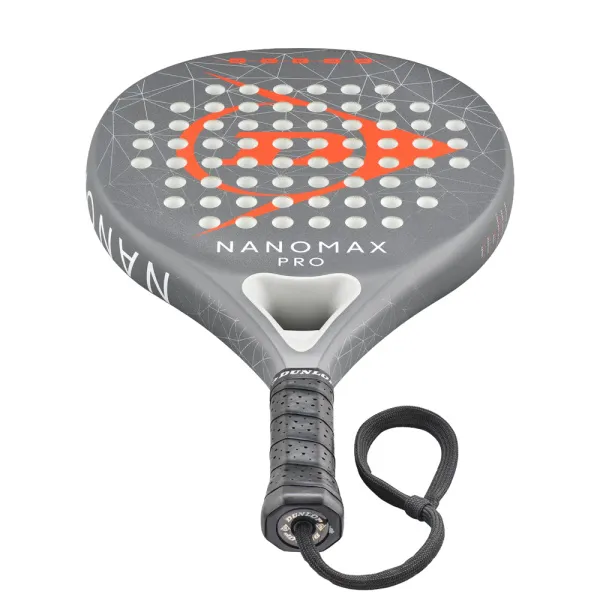 Ракетка для падела Dunlop Nanomax Pro, 10370739, для профессионалов, карбон,серо-оранжевый за 17&nbsp;248.20 ₽ в Химках