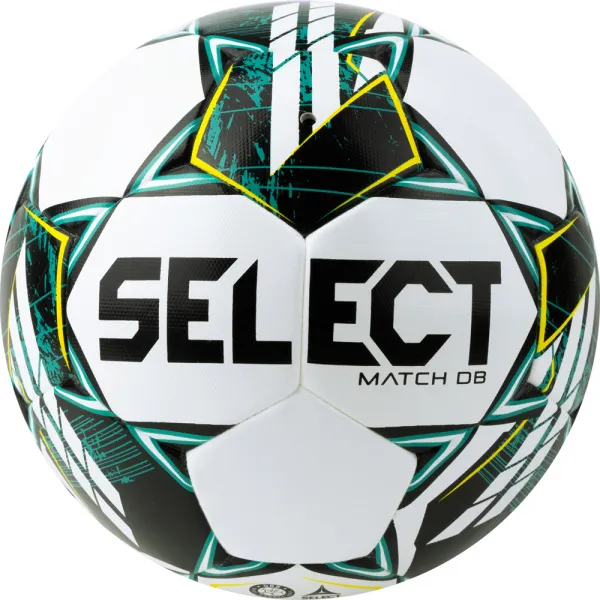 Мяч футб. SELECT Match DВ V23, 0575360004,р.5, FIFA Basic, 32п, ПУ, гибр.сш., бело-зелено-черн за 5&nbsp;875.20 ₽ в Химках