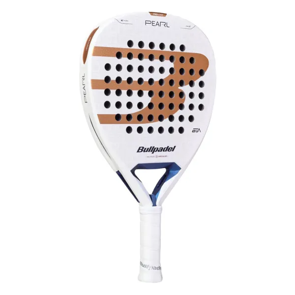 Ракетка для падела BULLPADEL Pearl 27, 497249, для проф-в, стекловолокно,карбон, бело-золотистый за 44&nbsp;319 ₽ в Химках