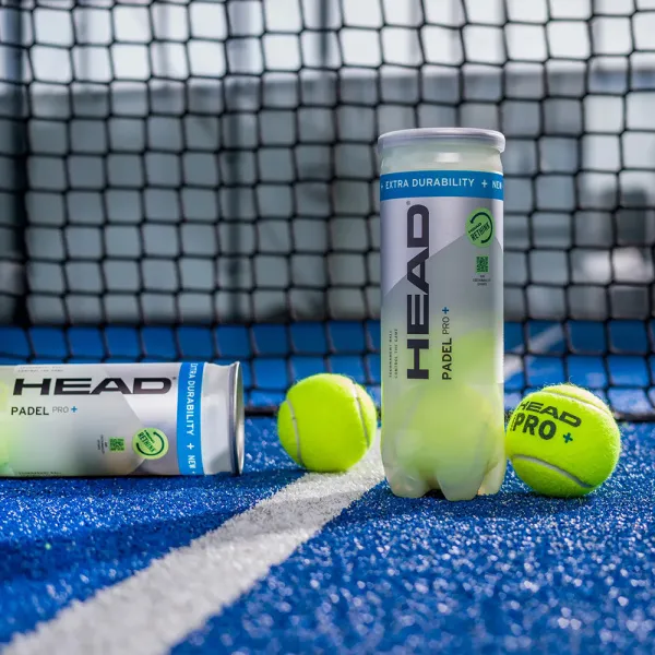 Мяч для падела HEAD Padel Pro+, 540203, уп.3 шт, FIP Approved, войлок,нат.резина,желтый за 933.30 ₽ в Химках