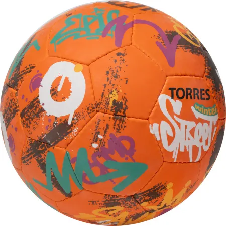 Мяч футб. TORRES Winter Street, F023285, р.5, 32 пан, рез, 4 подкл. слоя, руч. сшив,оранж-мультик. за 2&nbsp;713.20 ₽ купить в Химках