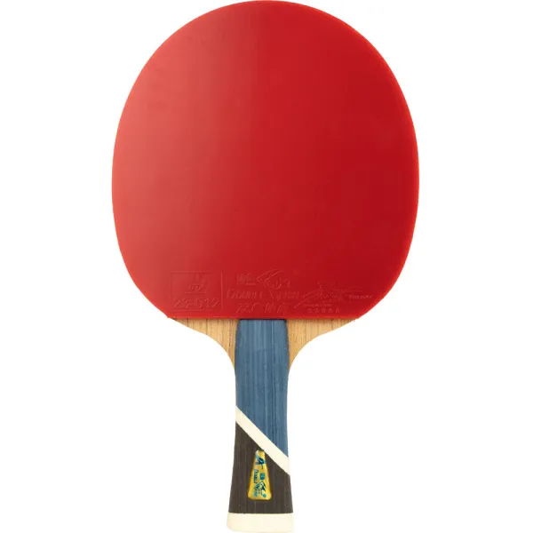 Ракетка для н/т DOUBLE FISH 5A+C, для продвин, ITTF Appr, накл. 2,1 мм, конич. ручка+ 2 мяча V40+мм за 2&nbsp;779.50 ₽ в Химках