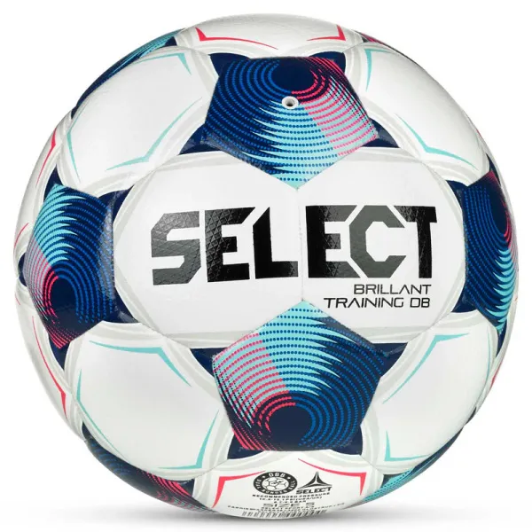 Мяч футб. SELECT Brillant Training DB V25, 0864171002, р.4, 32п, ТПУ, гибр.сш, бело-синий за 4&nbsp;936.80 ₽ в Химках
