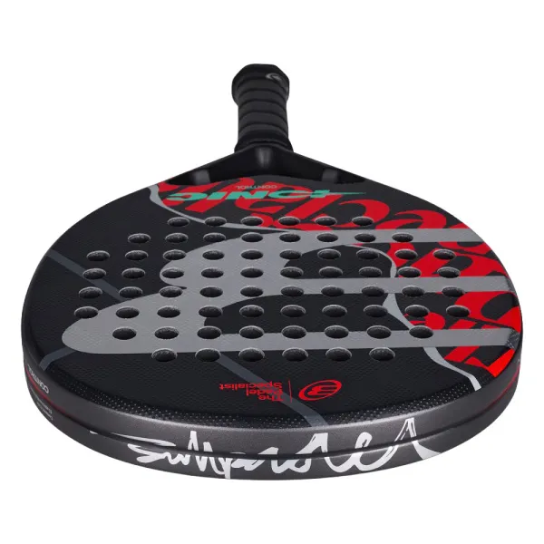 Ракетка для падела BULLPADEL Ionic Control 26, 494412, для продв. игроков, карбон, черно-красный за 33&nbsp;734.80 ₽ в Химках