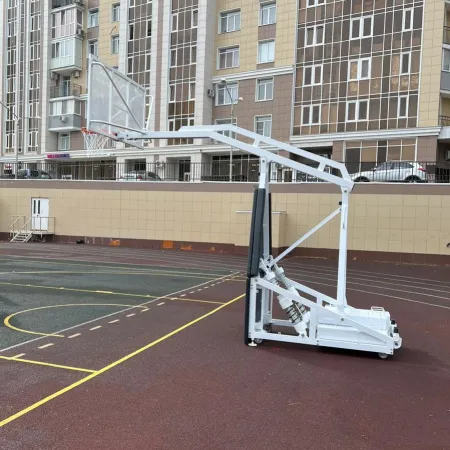 Баскетбольная стойка мобильная складная на пружинах вынос 2,25 м c противовесом ZAVODSPORTA за 530&nbsp;660 ₽ купить в Химках