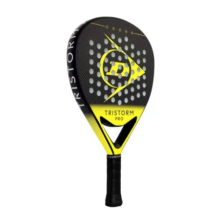 Ракетка для падела Dunlop Tristorm Pro, 10359946, для опытных игроков, графит, черно-желтый за 19&nbsp;643.50 ₽ купить в Химках