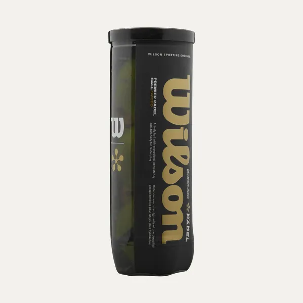 Мяч для падела Wilson Premier Padel Speed, WR8908501001, уп.3 шт, FIP Appr.,сукно, нат.резина,желтый