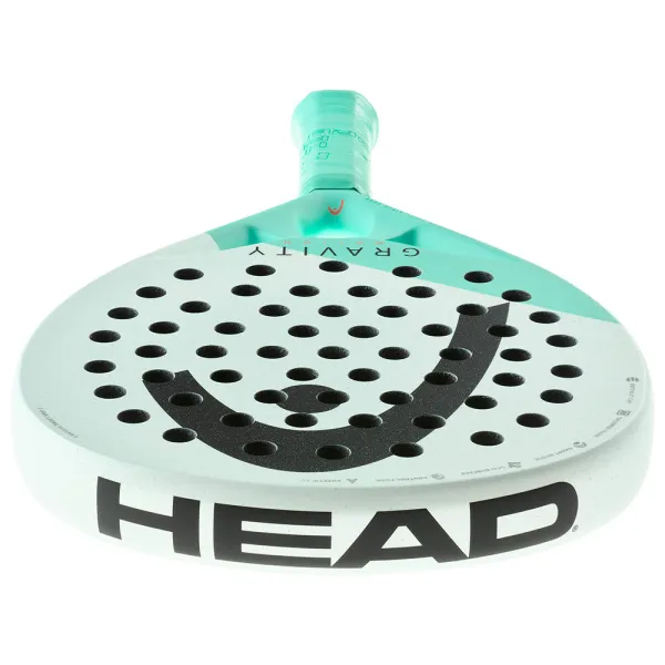 Ракетка для падела HEAD Gravity Motion, 224014, для продвинутых игроков, карбон, бело-бирюзовый за 23&nbsp;604.50 ₽ в Химках