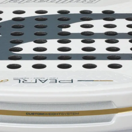 Ракетка для падела BULLPADEL Pearl 26, 493804, для профессионалов, карбон, бело-серый за 35&nbsp;929.50 ₽ купить в Химках