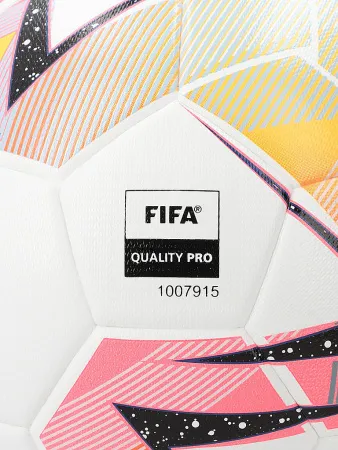 Мяч футзал PUMA Futsal 1, 08376301, р.4, FIFA Quality Pro, 32пан, ПУ, терм.сш, бело-розовый за 6&nbsp;502.50 ₽ купить в Химках