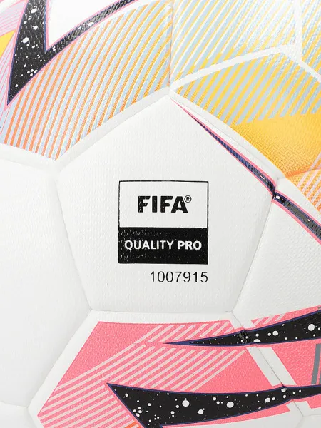Мяч футзал PUMA Futsal 1, 08376301, р.4, FIFA Quality Pro, 32пан, ПУ, терм.сш, бело-розовый за 6&nbsp;502.50 ₽ в Химках