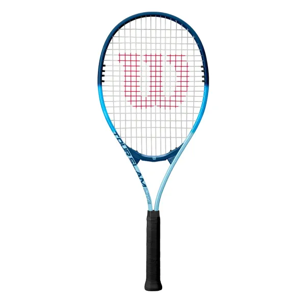 Ракетка б/т Wilson Tour Slam Lite Gr2, WR199010U2,для любит, алюминий, со струнами, сине-голубая за 6&nbsp;358 ₽ в Химках