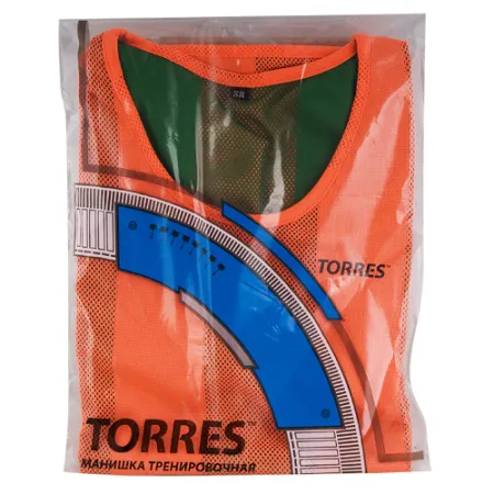 Манишка детская TORRES двухсторонняя, TR11949O/G, р.Jr, тренировочная, полиэстер, оранж-зелен за 1&nbsp;026.80 ₽ купить в Химках