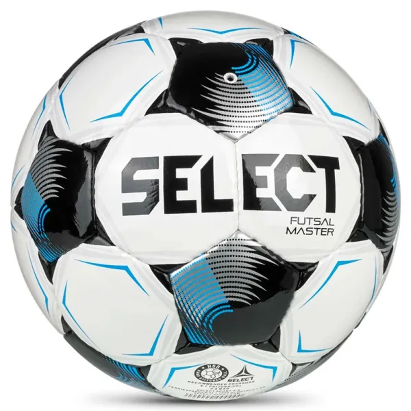 Мяч футзал. SELECT Futsal Master V26, 1043471003, р.4, Basic,32п, гл.ПУ, руч.сш,бело-сине-черный за 7&nbsp;031.20 ₽ в Химках