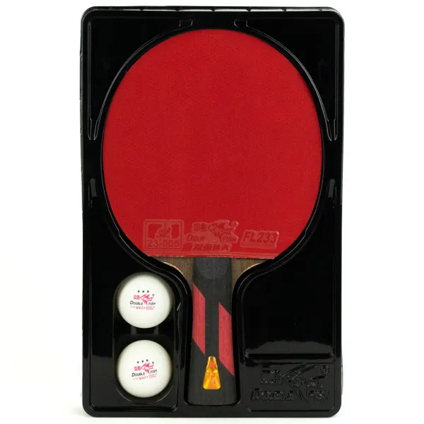 Ракетка для н/т DOUBLE FISH 7A+C, для професс.,ITTF Appr.,накл.2,1мм,+ 2 мяча V40+мм ITTF Appr за 3&nbsp;559.80 ₽ в Химках