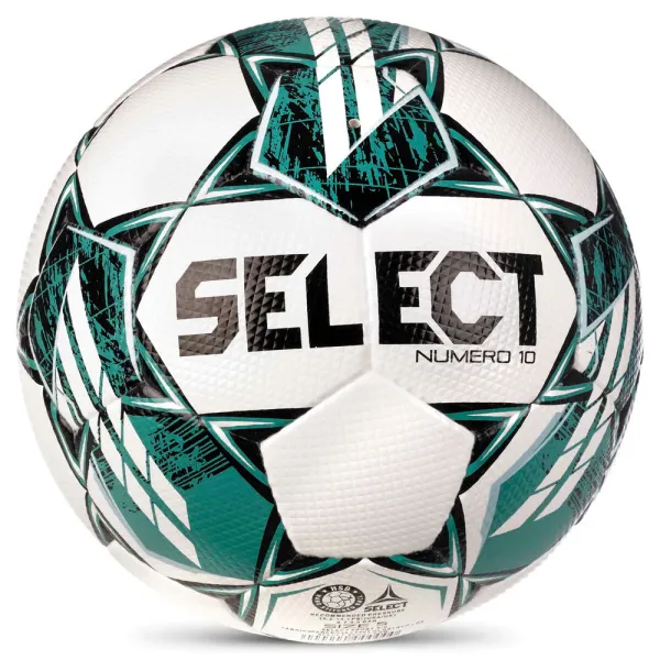 Мяч футб. SELECT NUMERO 10 V23, 0575060004, р.5, FIFA Basic, 32п, ПУ, руч. сш, бело-бирюзовый за 8&nbsp;051.20 ₽ в Химках