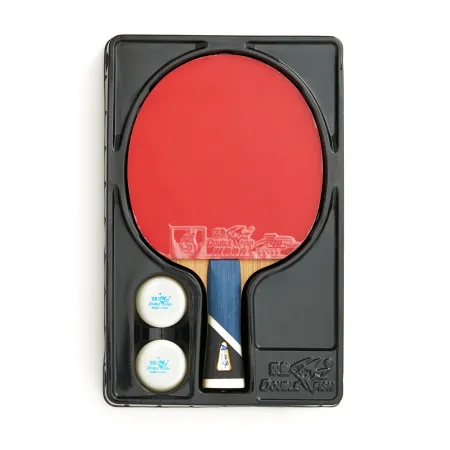 Ракетка для н/т DOUBLE FISH 5A+C, для продвин, ITTF Appr, накл. 2,1 мм, конич. ручка+ 2 мяча V40+мм за 2&nbsp;779.50 ₽ купить в Химках