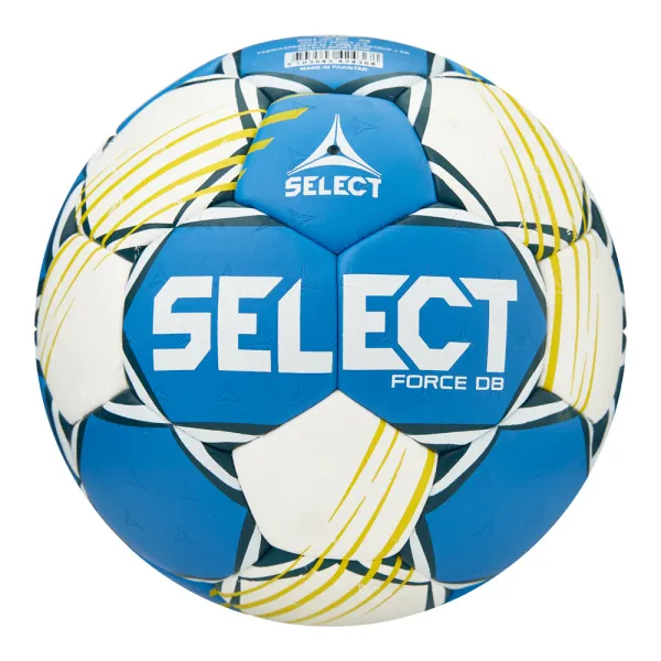 Мяч ганд. SELECT HB FORCE DB V25, 1622858205, Senior (р.3), EHF Appr,ПУ, гибр.сш., сине-белый за 8&nbsp;438.80 ₽ в Химках