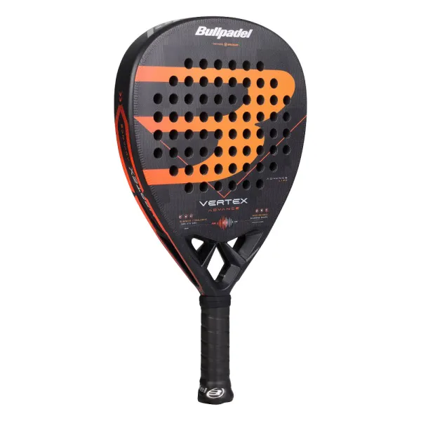 Ракетка для падела BULLPADEL Vertex Advance, 494414, для проф. и любителей, карбон, черно-оранжевый за 21&nbsp;559.40 ₽ в Химках