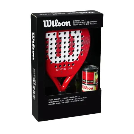 Набор для падела WILSON Optix XP Padel KIT, WR202110U2, ракетка + 3мяча, красный за 20&nbsp;362.60 ₽ купить в Химках